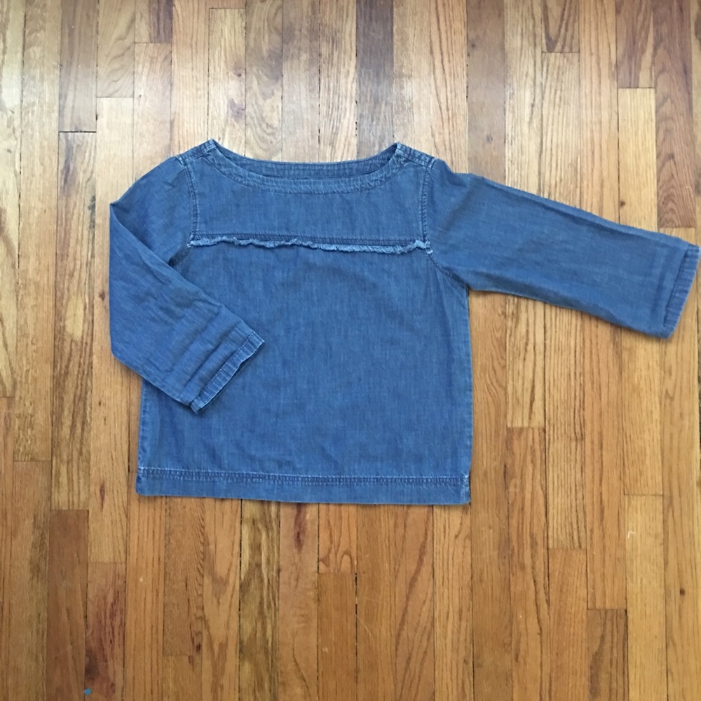 Madewell denim top.